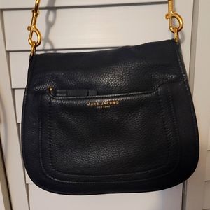 Marc Jacobs Black Leather Shoulder or Crossbody Bag